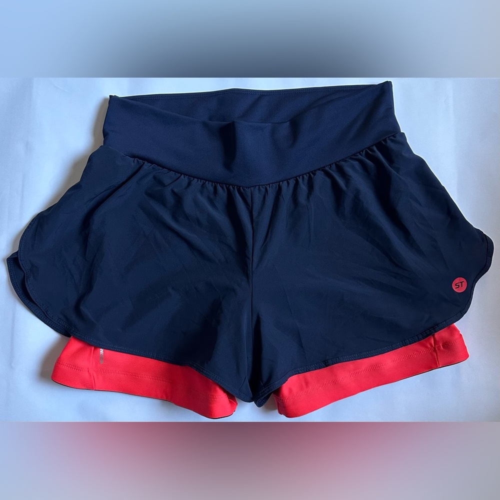 Rockrider Decathlon Mountain Bike Shorts St100 Womens Blue Size Large